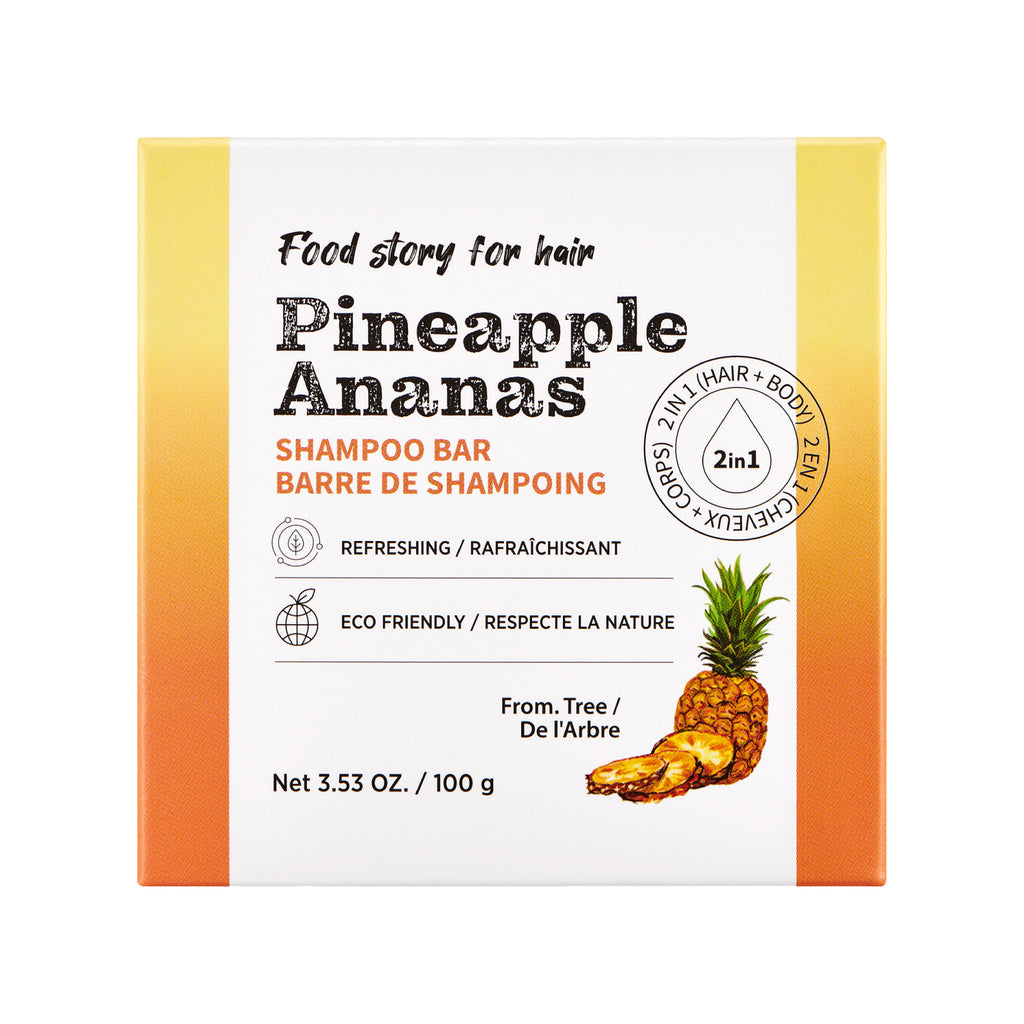Food Story Pineapple Shampoo Bar